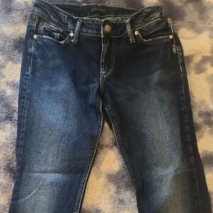 Silver Jeans Women's Dark Blue Skinny Jeans